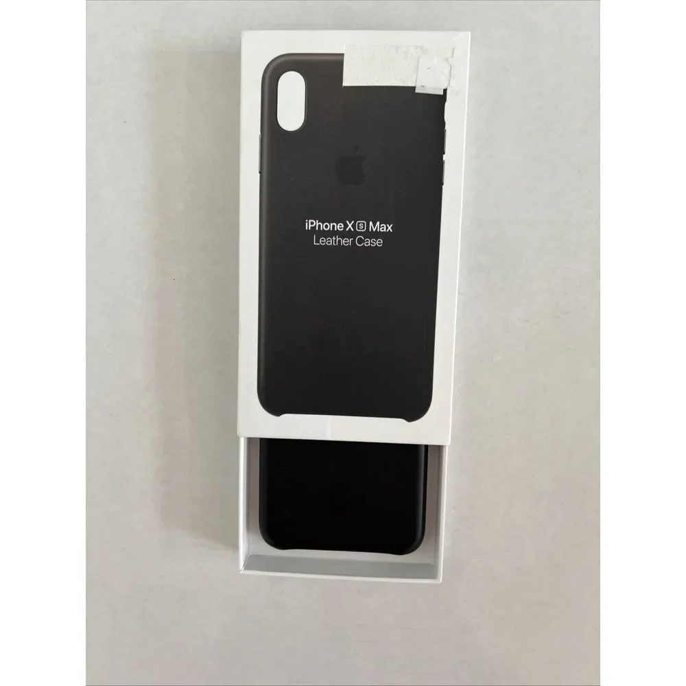 Genuine OEM Apple iPhone XS Max Black‎ Leather Case